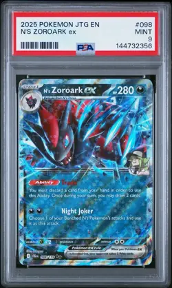 (PSA 9) Pokemon: Journey Together – N's Zoroark ex #098 - Image 1