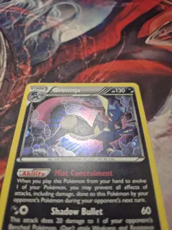 Greninja XY24 Pokemon Black Star Promo Cosmos Holo LP/MP - Image 2