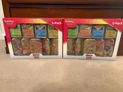 Pokemon SCARLET AND VIOLET 151 (5 Pack) Mini Tins w/4 Promo Costco Bundle Sealed - Image 1