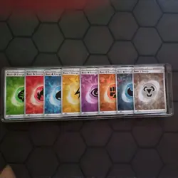 Cracked Ice Holo Energy Set of 8 - Terapagos EX Premium Collection - Pokemon New - Image 2