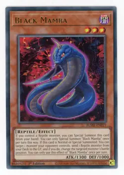 Yugioh Black Mamba BLMR-EN019 Ultra Rare 1st NM x3 Play Set - Image 1