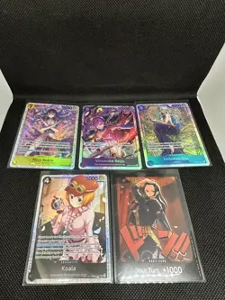 One Piece EB03 Heroines Bundle x5 Cards SR x 4 Don x1 Nico Robbin - Image 1