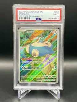 PSA 9 Snorlax 051 Scarlet & Violet: 151 (ETB) Black Star Promo Pokemon TCG MINT - Image 1