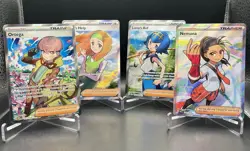 4x Female Trainer Lot #2 - Scarlet & Violet Ultra Rare Full Art Pokemon NM/M - Image 1