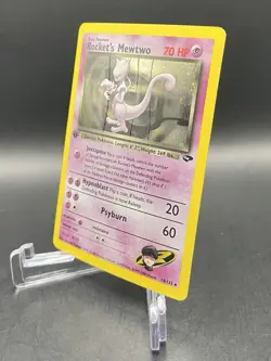 Rocket’s Mewtwo 14/132 [1st Edition w/ SWIRL] Gym Challenge Vintage WOTC Pokemon - Image 2