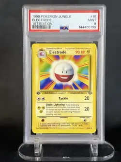Pokemon 1st Edition Jungle Electrode 18/64 PSA 9 MINT FRESH GRADE - Image 1