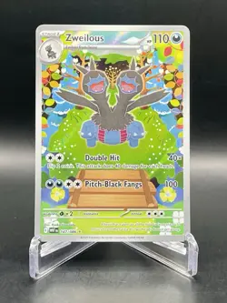 Zweilous 147/086 SV: White Flare Illustration Rare Full Art Holo Pokemon TCG NM - Image 1