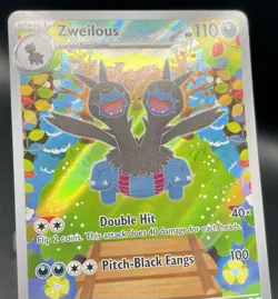 Zweilous 147/086 SV: White Flare Illustration Rare Full Art Holo Pokemon TCG NM - Image 3