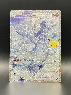 Reshiram 113/114 Celebrations: Classic Collection Full Art Holo Pokemon TCG NM/M - Image 3