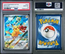 PSA 10 Pikachu 027 Paldea Evolved Exclusive Black Star Promo Pokemon GEM MINT - Image 3