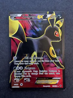 2016 Pokemon XY Fates Collide Umbreon 119/124 Full Art MP - Image 1
