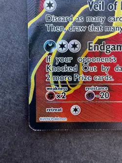 2016 Pokemon XY Fates Collide Umbreon 119/124 Full Art MP - Image 2
