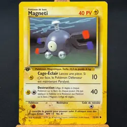 FRENCH Magnemite - 53/102 - Base Set - 1st Edition - Common - Pokemon - Damaged - Image 1