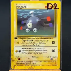 FRENCH Magnemite - 53/102 - Base Set - 1st Edition - Common - Pokemon - Damaged - Image 3