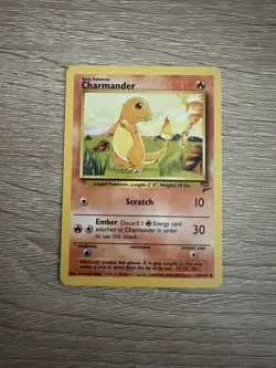 Pokemon Cards Charmander Base Set 2 with Bonus Gift! - Image 1