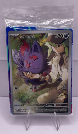 Pokemon TCG N's Zorua SVP189 Journey Together ETB Black Star Promo SEALED - Image 1