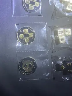 Pokemon TCG Zacian Premium Metal Dice And Metal Condition Markers - Image 3