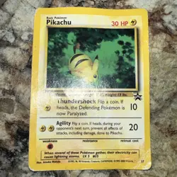 Pikachu Black Star Promo 27 Promo 1999-2000 Pokemon Card Vintage Wizards HP - Image 1