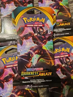 Pokemon Sword And Shield Darkness Ablaze Expansion 5 Packs - Image 2