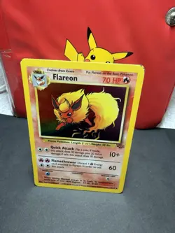 Pokemon 3/64 1999 Jungle Flareon Hp Non-Holo Card Rare - Image 1