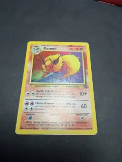 Pokemon 3/64 1999 Jungle Flareon Hp Non-Holo Card Rare - Image 3