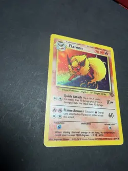 Pokemon 3/64 1999 Jungle Flareon Hp Non-Holo Card Rare - Image 4