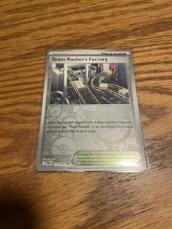 Team Rocket's Factory Stadium Trainer 173/182 Uncommon Reverse Holo Pokemon TCG - Image 1