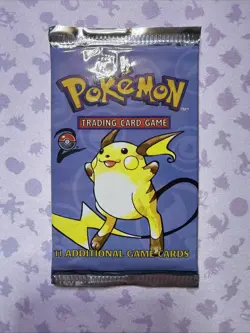 Pokemon TCG Base Set 2 Booster Pack SEALED & FRESH - Raichu - Image 1