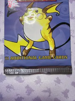 Pokemon TCG Base Set 2 Booster Pack SEALED & FRESH - Raichu - Image 3