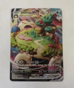 Pokemon TCG Snorlax VMAX Holo Ultra Rare Card Sword & Shield 142/202 - Image 1