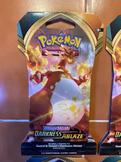 Pokemon TCG: Sword & Shield Darkness Ablaze Sleeved 4 Booster Packs (SEALED/NEW) - Image 2