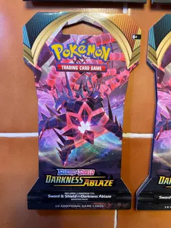 Pokemon TCG: Sword & Shield Darkness Ablaze Sleeved 4 Booster Packs (SEALED/NEW) - Image 5