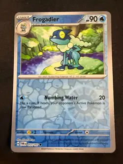 Pokemon TCG SV-Twilight Masquerade Frogadier #57/167 Common Reverse Holo - Image 1