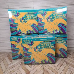 Pokemon Ascended Heroes ETB Lot of 5 - Sealed Mega Evo Dragonite - Image 1