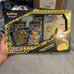 Pokemon TCG Crown Zenith Pikachu VMAX Special Collection Box New & Sealed! 820650851889 - Image 1