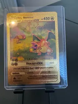 Pokemon Charmander, Charmeleon & Charizard Gx Gold 1/1 - Image 1