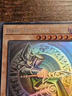 Yugioh! Dark Magician GFTP-EN128 Ghost Rare 1st Edition LP - Image 3