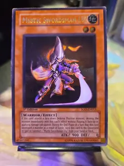 YuGiOh SOD-EN011 Mystic Swordsman LV2 Ultimate Rare 1st Edition MP!!! - Image 1