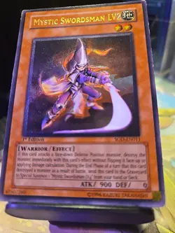 YuGiOh SOD-EN011 Mystic Swordsman LV2 Ultimate Rare 1st Edition MP!!! - Image 4