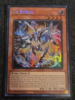 Yugioh! TCG - Ice Ryzeal - Prismatic Secret Rare - 2025 Mega-Pack - MP25-EN119 - Image 1