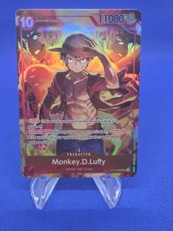 One Piece Treasure Booster Set Monkey D Luffy ST10-006 Alternate Alt Art Promo - Image 1