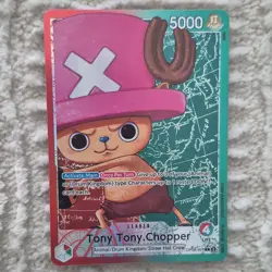 Bandai Tony Tony Chopper Leader Card OP08-001 One Piece CCG - Image 1