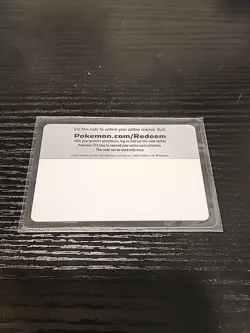 Pokemon TCG Misprint Error Blank Code Card - Image 1