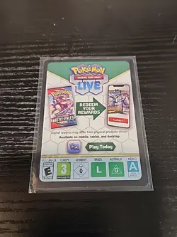 Pokemon TCG Misprint Error Blank Code Card - Image 2