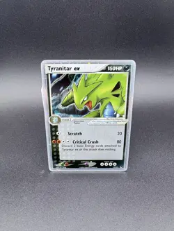 Pokemon TCG Tyranitar EX 17/17 Pop Series 1 Ultra Rare Holo Card #17/17 LP - Image 1