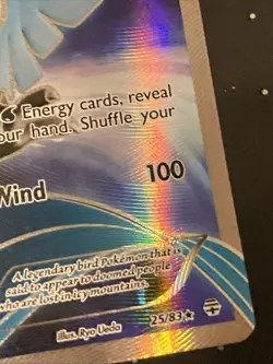 Articuno 25/83 - XY Generations Holo Full Art Rare Pokemon Card - LP *SEE DESC* - Image 5