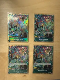 One Piece Electrical Luna OP08-036 Premium Collection Vol. 5 Set Of 4 NM Cards - Image 1