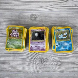 Vintage Lot of Pokemon Cards, Most from 2004 or Earlier, All in BAD CONDITION! - Image 1