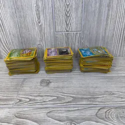 Vintage Lot of Pokemon Cards, Most from 2004 or Earlier, All in BAD CONDITION! - Image 3