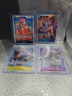Trafalgar Law - Rebecca - Ulti - Enel SR LOT One Piece TCG- English 4 Cards - Image 1